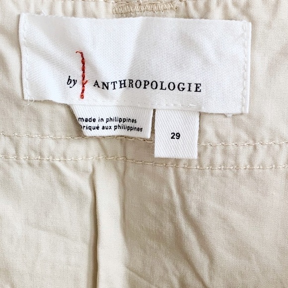 NWT Anthropologie Ripley Cargo Utility Pants In Neutral Cream - Picture 4 of 7